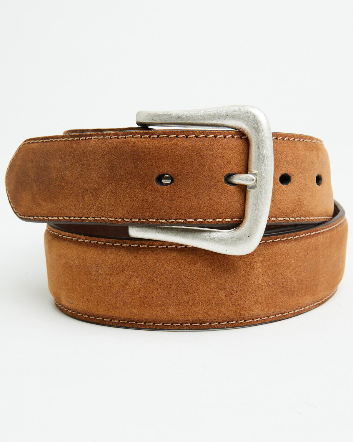 Nocona Men's Overlay Leather Western Belt, Med Brown, hi-res