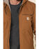 Image #4 - Carhartt Men's Washed Duck Sherpa Lined Hooded Work Jacket - Big & Tall, Brown, hi-res