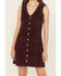 Image #3 - Levi's Women's Vianna Sleeveless Button-Down Corduroy Dress, Wine, hi-res
