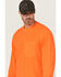 Image #2 - Hawx Men's Enhanced Visibility Long Sleeve Work T-Shirt, Orange, hi-res