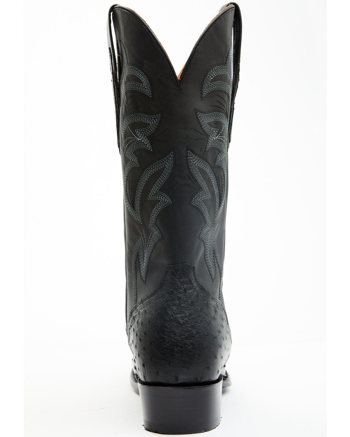 Image #5 - EL Dorado Men's Full Quill Ostrich Exotic Western Boots - Round Toe, Black, hi-res