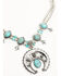 Image #2 - Shyanne Women's Ridge Canyon Turquoise Squash Blossom Necklace , Silver, hi-res