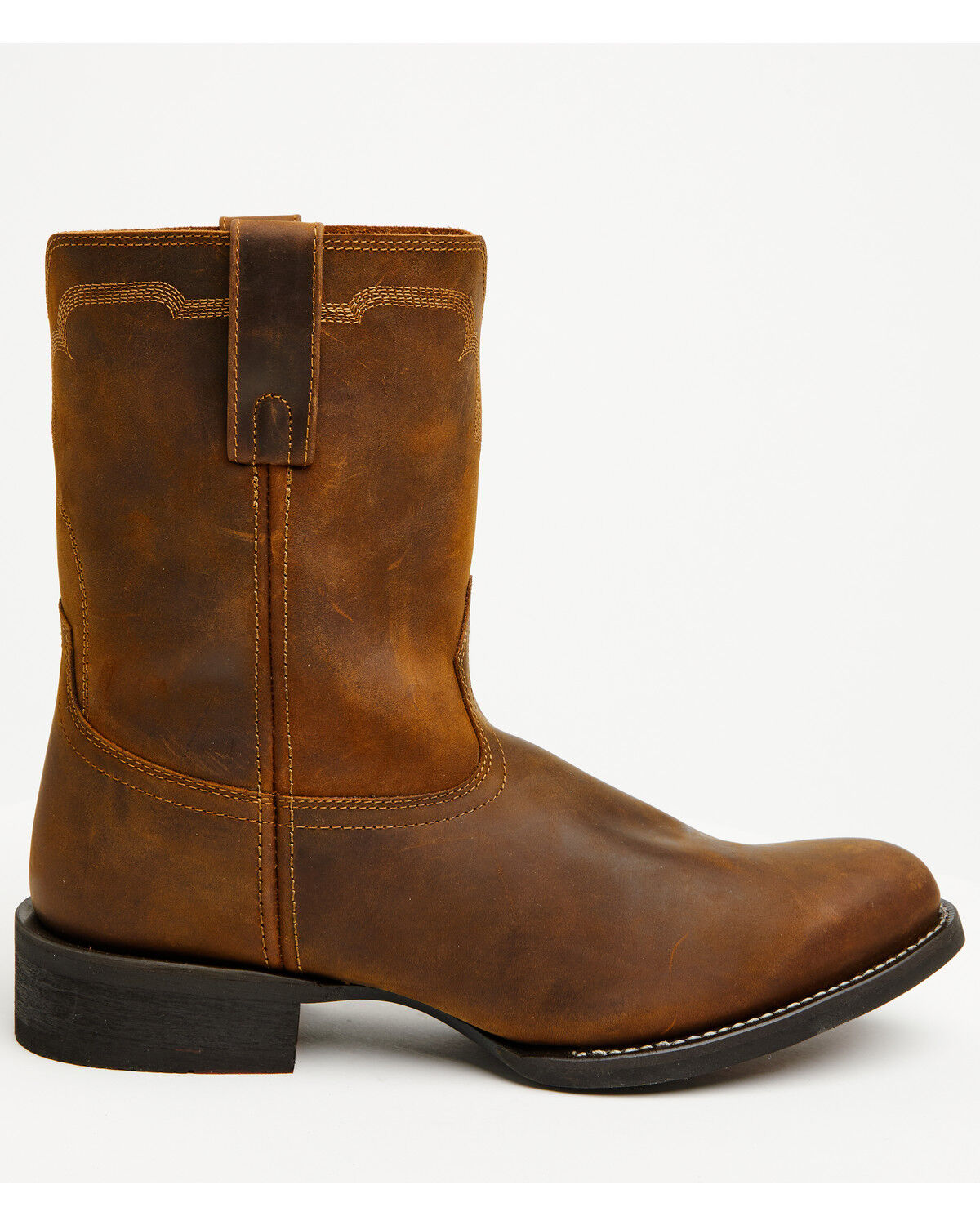 Image #2 - Laredo Men's Bravado Roper Performance Western Boots - Round Toe, Brown, hi-res