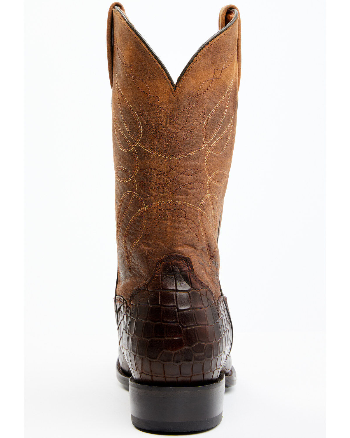 Image #5 - Moonshine Spirit&reg; Men's Madison Brown Printed Leather Western Boots - Square Toe, Brown, hi-res