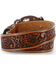 Image #3 - Justin Kid's Tooled Leather Belt, Brown, hi-res