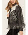 Image #3 - STS Ranchwear Women's Frontier Blackstone Cowhide and Fringe Leather Jacket, Black, hi-res