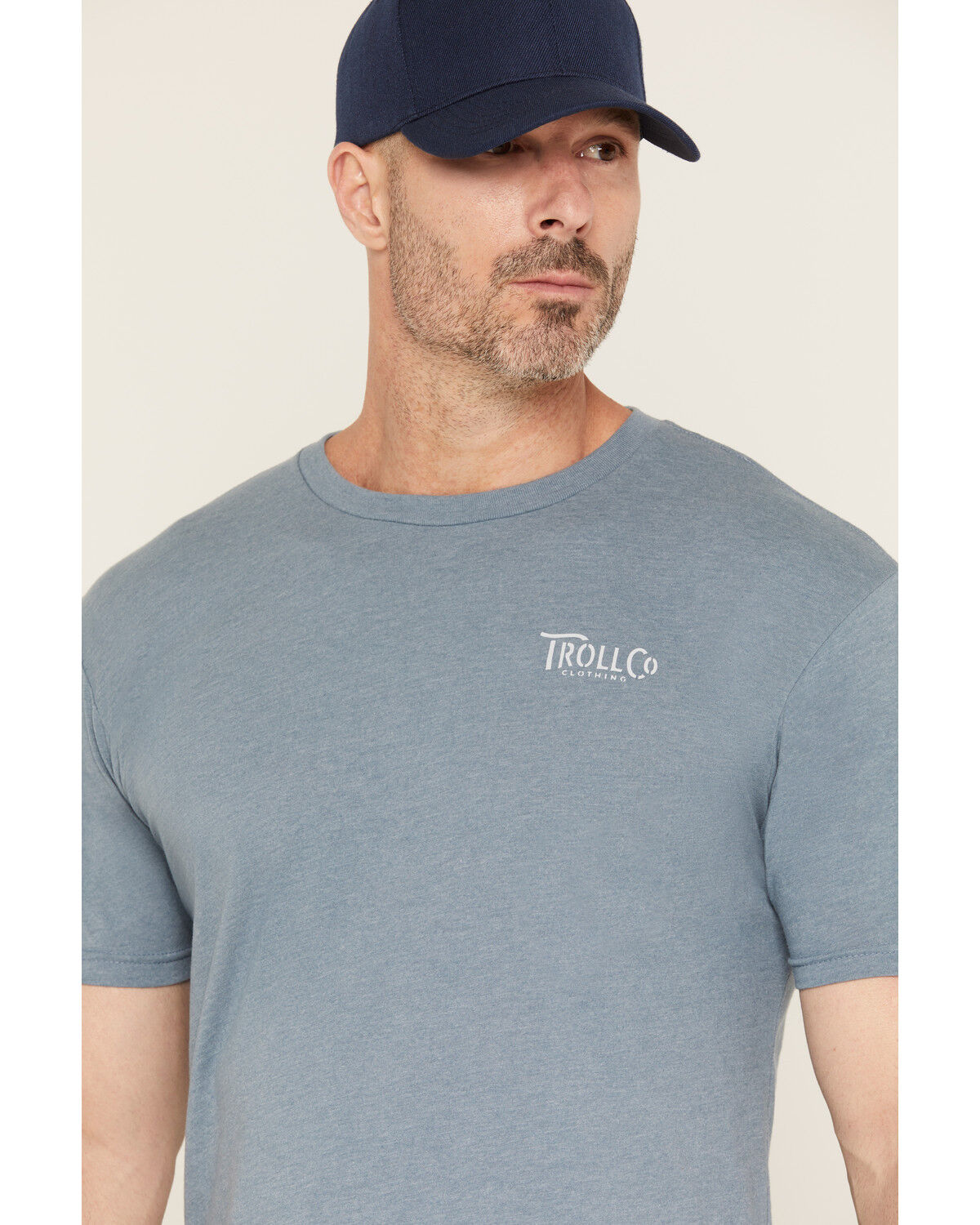 Image #3 - Troll Co Men's Headstrong Short Sleeve Graphic T-Shirt, Blue, hi-res