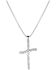 Image #1 - Montana Silversmiths Women's Bend Don't Break Cross Necklace, Silver, hi-res