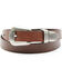 Image #1 - Wrangler Women's Scalloped Roller Belt, Brown, hi-res