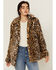 Image #1 - Shyanne Women's Leopard Print Faux Fur Jacket , Tan, hi-res