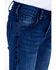 Image #5 - Cowgirl Tuff Girls' Ride Fast Trouser, Blue, hi-res