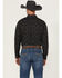 Image #4 - RANK 45&reg; Men's Stampede Diamond Geo Print Long Sleeve Button-Down Stretch Western Shirt, Black, hi-res