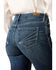 Image #3 - Ariat Women's Dark Wash Trouser Perfect Rise Aisha Wide Leg Stretch Denim Jeans, Dark Wash, hi-res