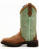 Image #3 - Justin Women's Raya Performance Western Boots - Broad Square Toe, Brown, hi-res