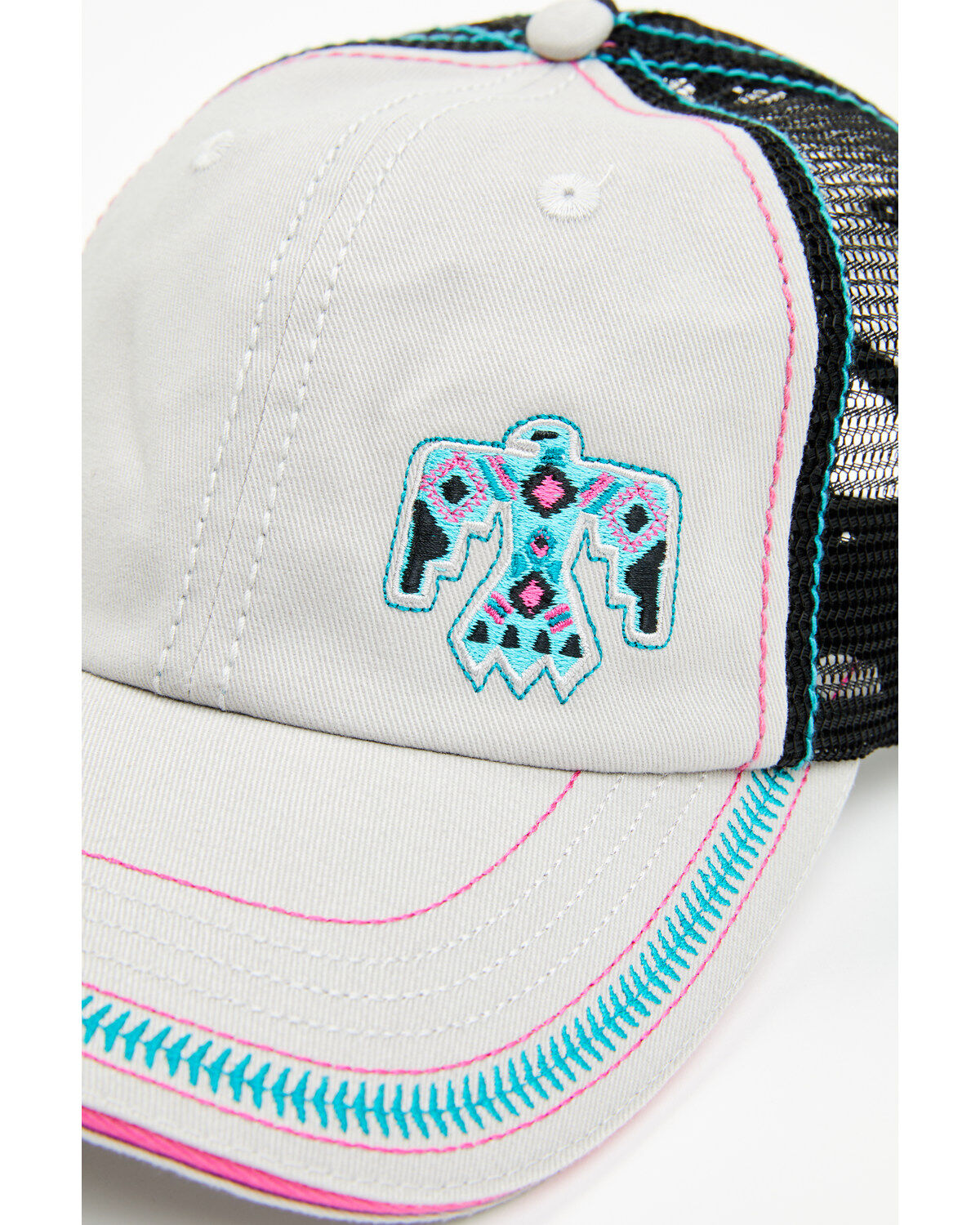 Image #2 - Trenditions Women's Catchfly Mighty Thunderbird Ball Cap, Grey, hi-res