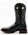 Image #3 - Dan Post Men's 11" Western Performance Boots - Broad Square Toe, Black, hi-res