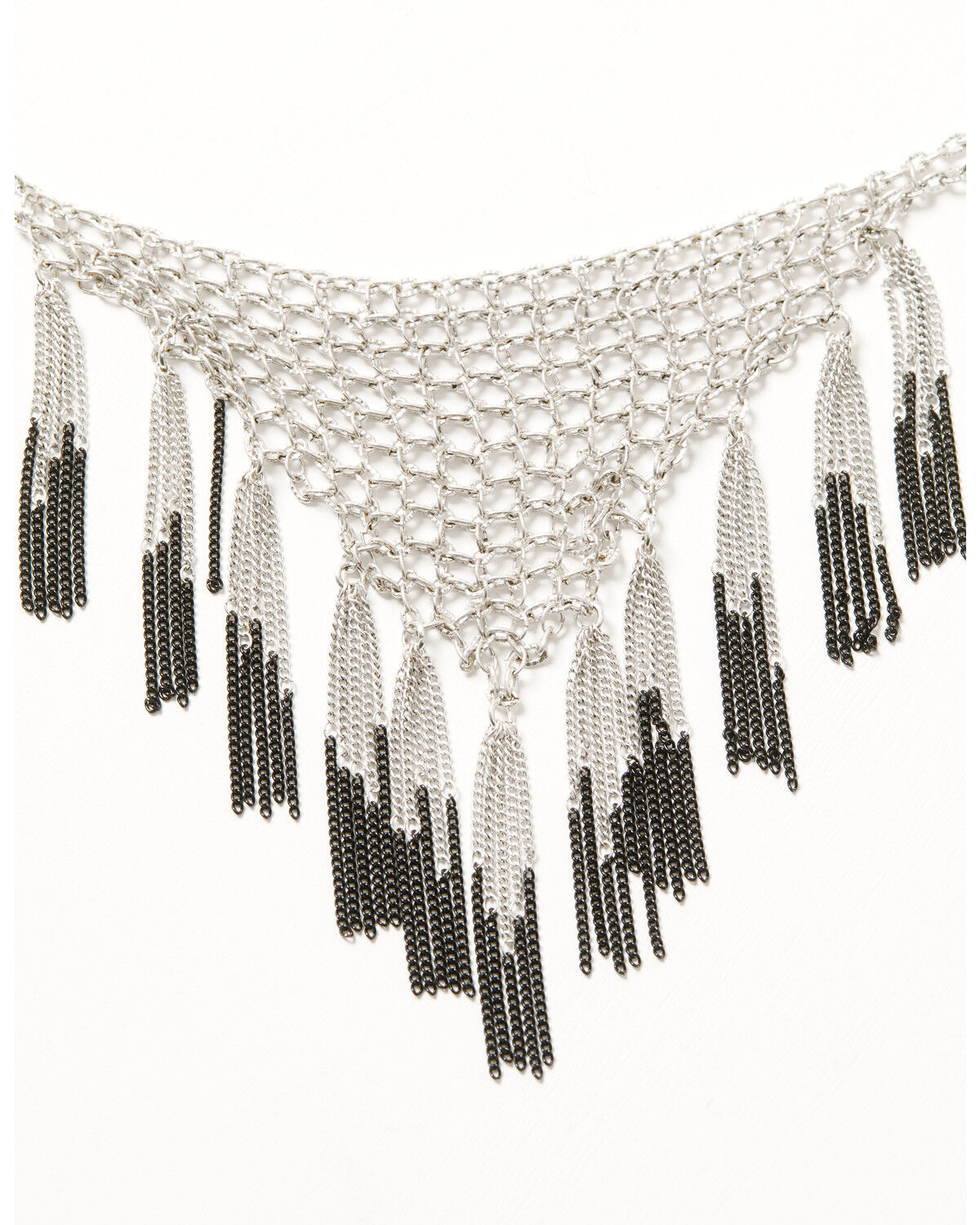 Image #2 - Lainey Wilson Women's Tassel Frontal Necklace, Silver, hi-res