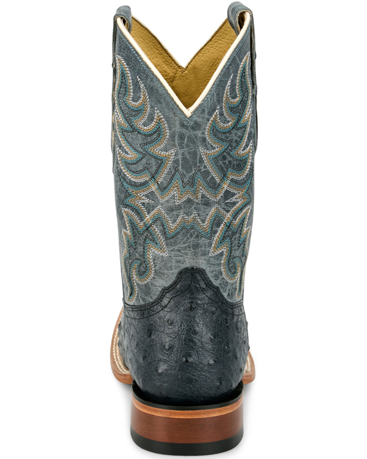Image #5 - Tony Lama Men's Blaine Exotic Ostrich Western Boots - Broad Square Toe, Grey, hi-res