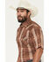 Image #2 - Ely Walker Men's Boot Barn Exclusive Plaid Print Short Sleeve Pearl Snap Western Shirt - Big, , hi-res
