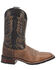 Image #2 - Laredo Men's Montana Performance Western Boots - Broad Square Toe, Brown, hi-res