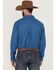 Image #4 - RANK 45&reg; Men's Bulldogger Dobby Geo Button-Down Western Shirt, Blue, hi-res