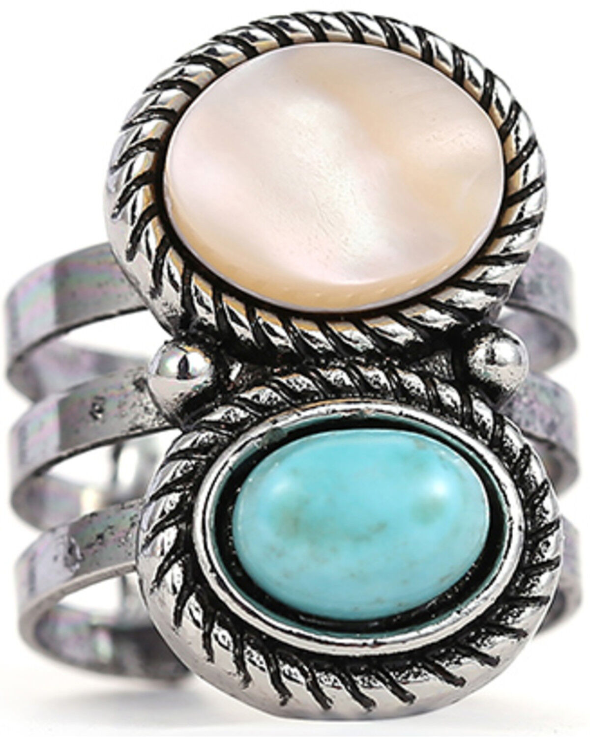 Image #1 - Cowgirl Confetti Women's Warm Waters Ring, Silver, hi-res