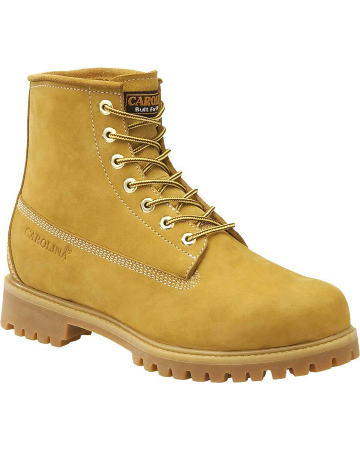Image #1 - Carolina Men's Journeyman Lo Waterproof Work Boots - Steel Toe, Beige/khaki, hi-res