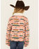 Image #4 - Wrangler Girls' Southwestern Print Sherpa Lined Jacket , Pink, hi-res