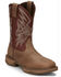 Image #1 - Tony Lama Men's 11" Bartlett Pull-On Work Boots - Steel Toe, Brown, hi-res