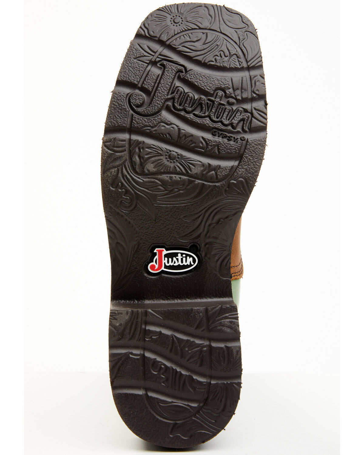 Image #7 - Justin Women's Raya Performance Western Boots - Broad Square Toe, Brown, hi-res