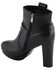Image #8 - Milwaukee Leather Women's Block Heel Harness Booties - Round Toe, Black, hi-res