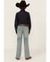 Image #3 - Rock & Roll Denim Boys' Two Tone Bootcut Denim Jeans , Blue, hi-res