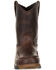 Image #5 - Georgia Boot Girls' 7" Athens Boots - Moc Toe, Brown, hi-res