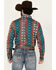 Image #4 - Wrangler Men's Checotah Southwestern Print Long Sleeve Snap Western Shirt - Big, Multi, hi-res