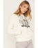 Image #2 - Wrangler Women's Long Live Cowboys Desert Graphic Hoodie, Ivory, hi-res