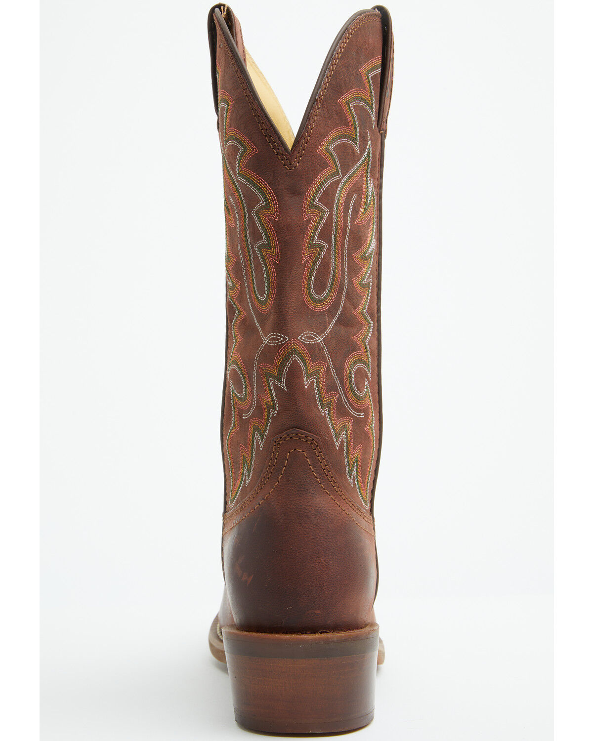 Image #5 - Justin Men's Frontier Cowboy Town Bay Performance Western Boots - Square Toe, Brown, hi-res