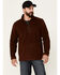 Image #1 - Moonshine Spirit&reg; Men's Lake View 1/2 Zip Front Fleece Pullover, Rust Copper, hi-res