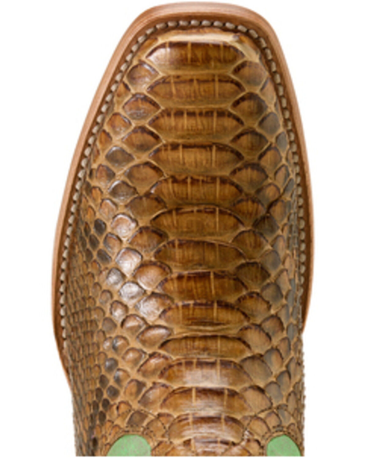 Image #4 - Ariat Women's Exotic Python Futurity Dash Western Boots - Square Toe, Honey, hi-res