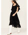 Image #2 - Beyond The Radar Women's Lace Off The Shoulder Midi Dress , Black, hi-res