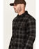 Image #2 - Hawx Men's Ashland Reversible Flannel Shirt Jacket, Black, hi-res