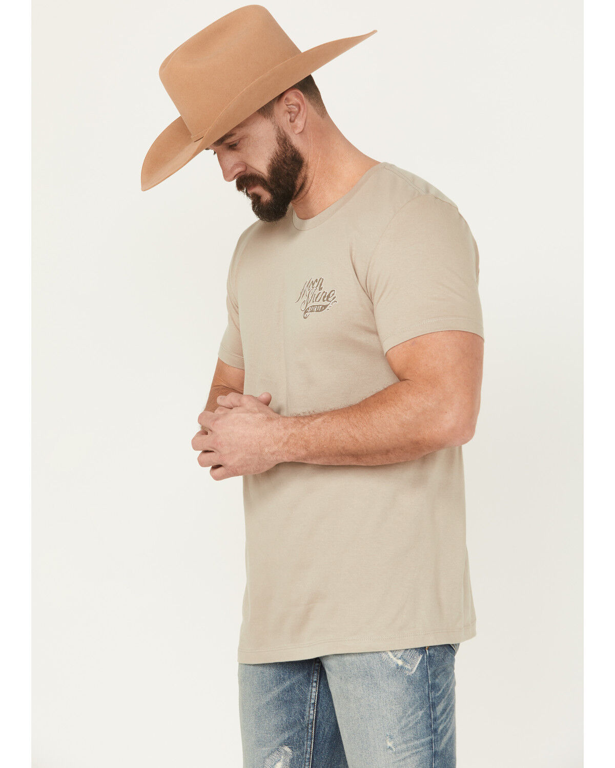 Image #4 - Moonshine Spirit&reg; Men's Bandana Short Sleeve Graphic T-Shirt, Tan, hi-res