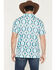 Image #4 - Rock & Roll Denim Men's Dale Brisby Southwestern Print Short Sleeve Button-Down Polo, Turquoise, hi-res