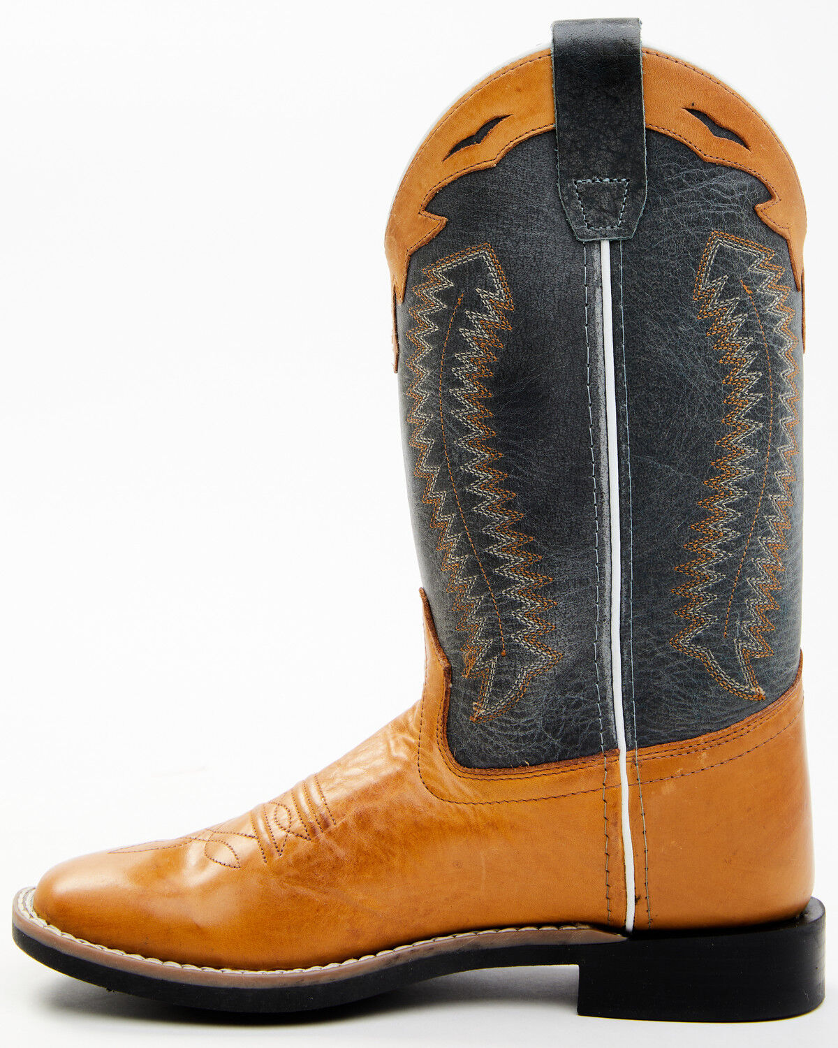 Image #6 - Cody James Boys' Barnwood Western Boots - Square Toe, Brown, hi-res