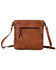 Image #3 - Myra Bag Women's Santa Clara Canyon Stitched Hairon Leather Crossbody Bag , Brown, hi-res