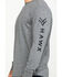 Image #4 - Hawx Men's Big Logo Long Sleeve T-Shirt - Big, Heather Grey, hi-res
