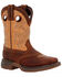 Image #1 - Durango Boys' Lil Rebel Wester Boots - Broad Square Toe, Brown, hi-res