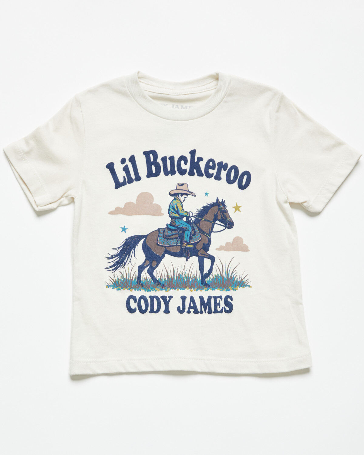 Cody James Toddler Boys' Lil Buckaroo Short Sleeve Graphic T-Shirt, Natural, hi-res