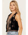 Image #2 - Shyanne Women's Velvet Beaded Vest , Black, hi-res