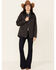 Image #4 - Ariat Women's R.E.A.L. Solid Grizzly Poly-Fill Canvas Jacket, Charcoal, hi-res