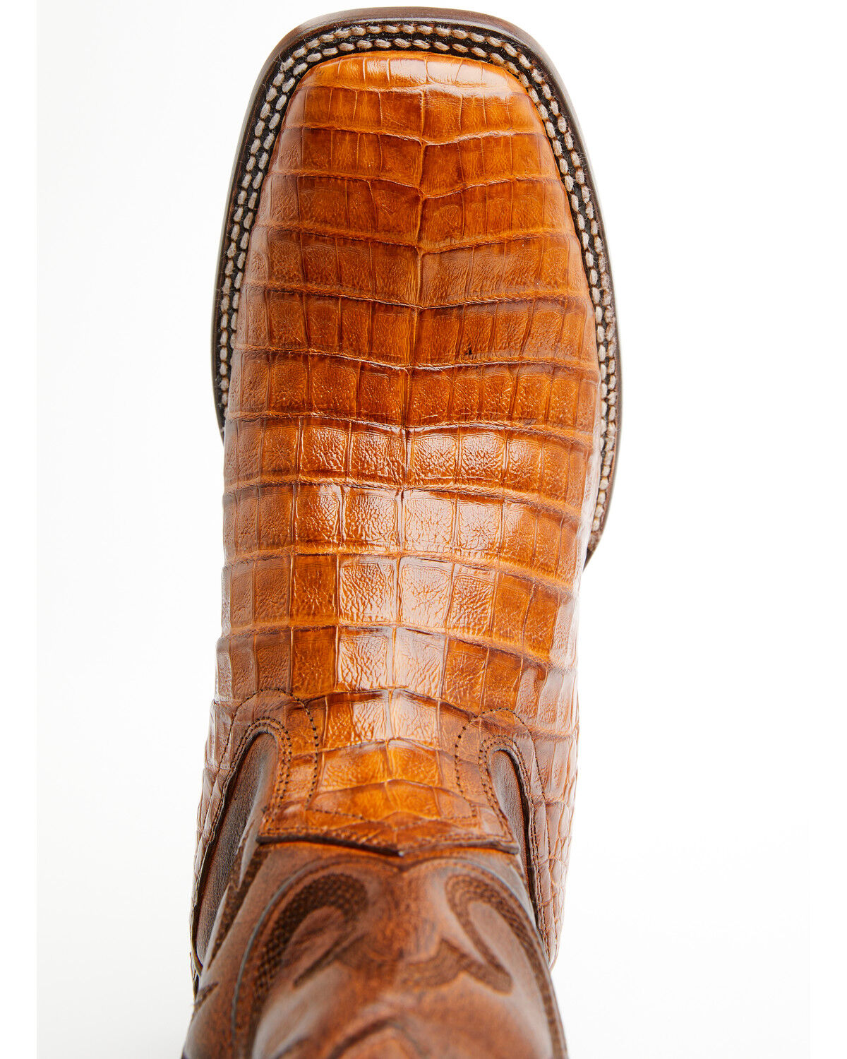 Image #6 - Cody James Black 1978&reg; Men's The Hayward Exotic Caiman Belly Western Boots - Broad Square Toe, Cognac, hi-res